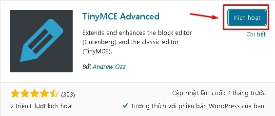Bài 19: Cài plugin tinyMCE advanced và classic editor