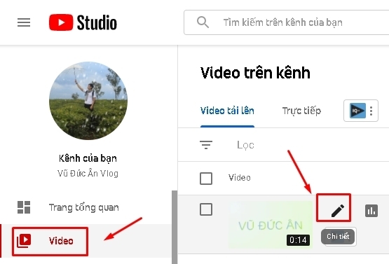 Cách thay đổi ảnh Thumbnails video Youtube trên điện thoại