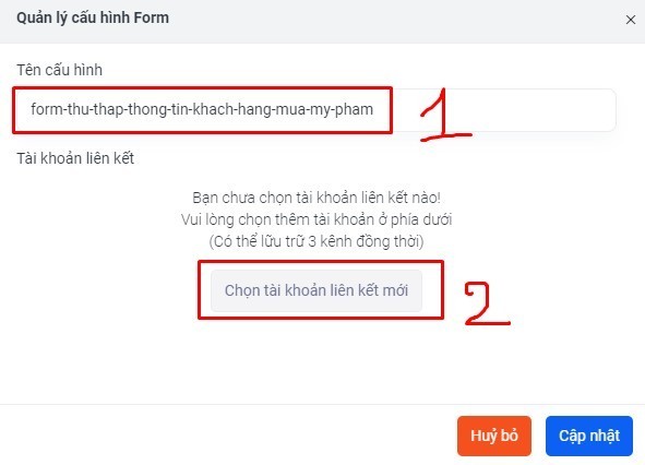 Cấu hình form LadiPage lưu thông tin khách hàng về Google Sheet